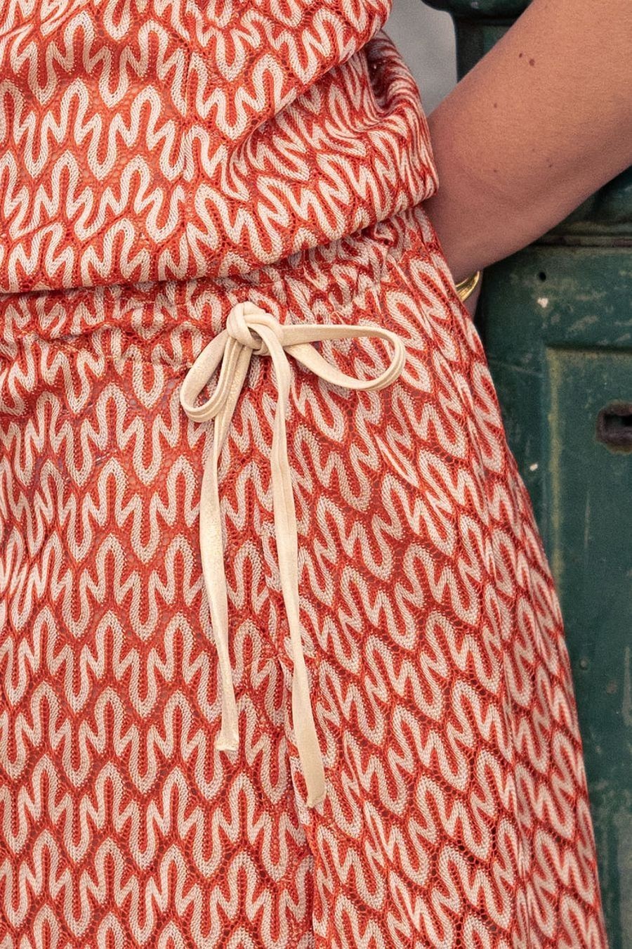 Canobio - Robe courte Mitjana Dentelle Orange