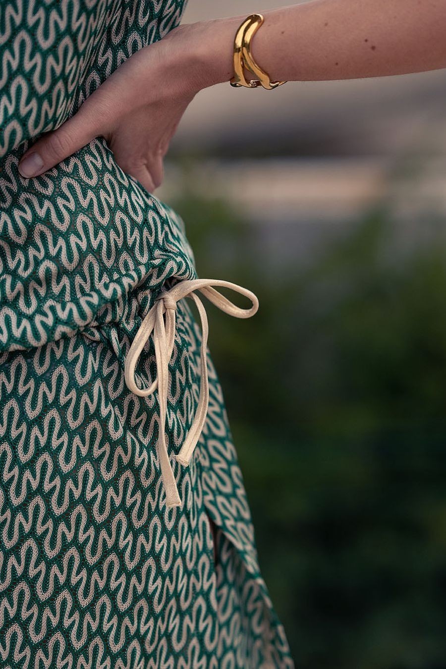 Canobio - Robe courte Mitjana Dentelle Verte