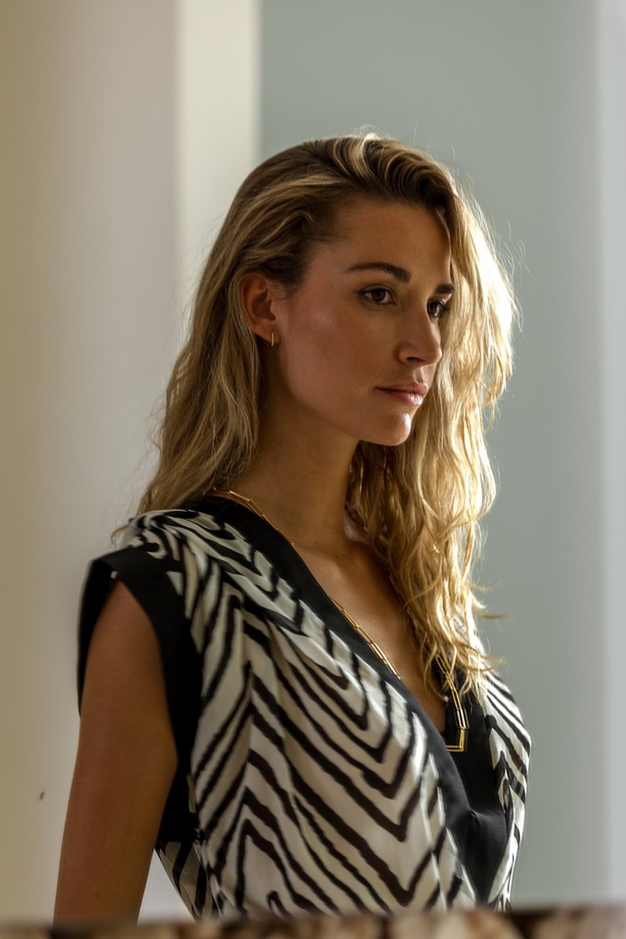 Canobio - Robe longue Sarah Mousseline Zebre