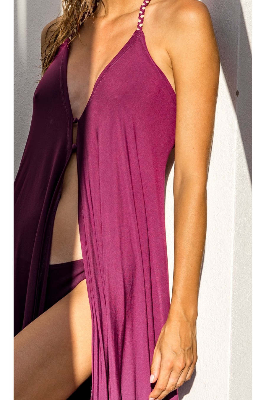 Canobio - Robe longue Lisa prune
